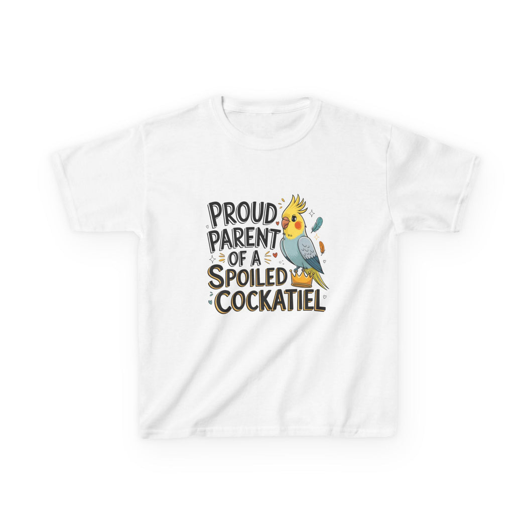 Proud Parent Kids Tee - Spoiled Cockatiel Design