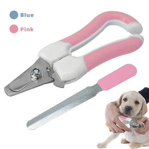 Stainless Steel Pet Nail Clipper with Nail File