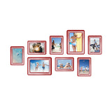 Magnetic Photo Wall Frame With Adhesive Crystal Surface 6" X 4" 7" X 5" 8 Pieces / Set