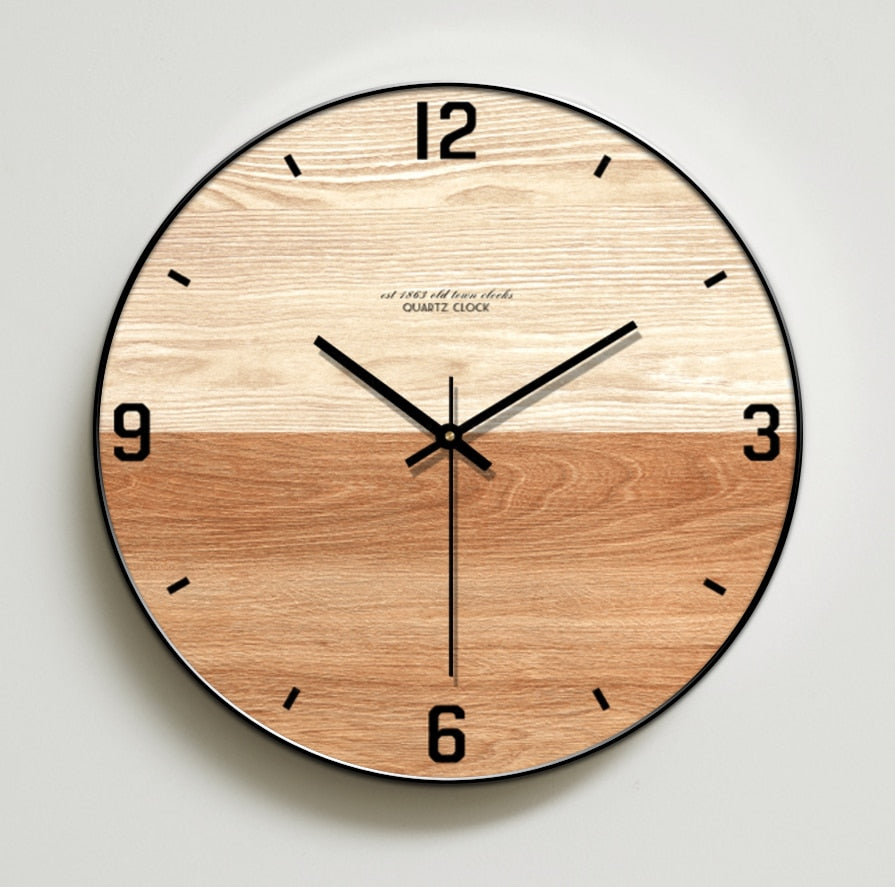 Wooden Wall Clock Simple Design