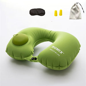 4 pcs./ set Automatic Inflatable Travel U- shaped pillow