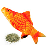 Artificial Fish Plush Toy with Cat Mint for Cats