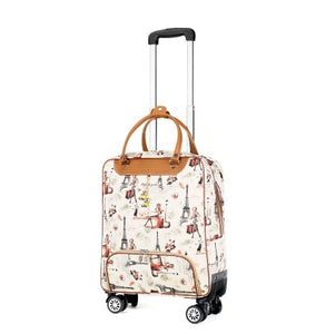 22 inch Women Travel Luggage Trolley Bag with Wheels