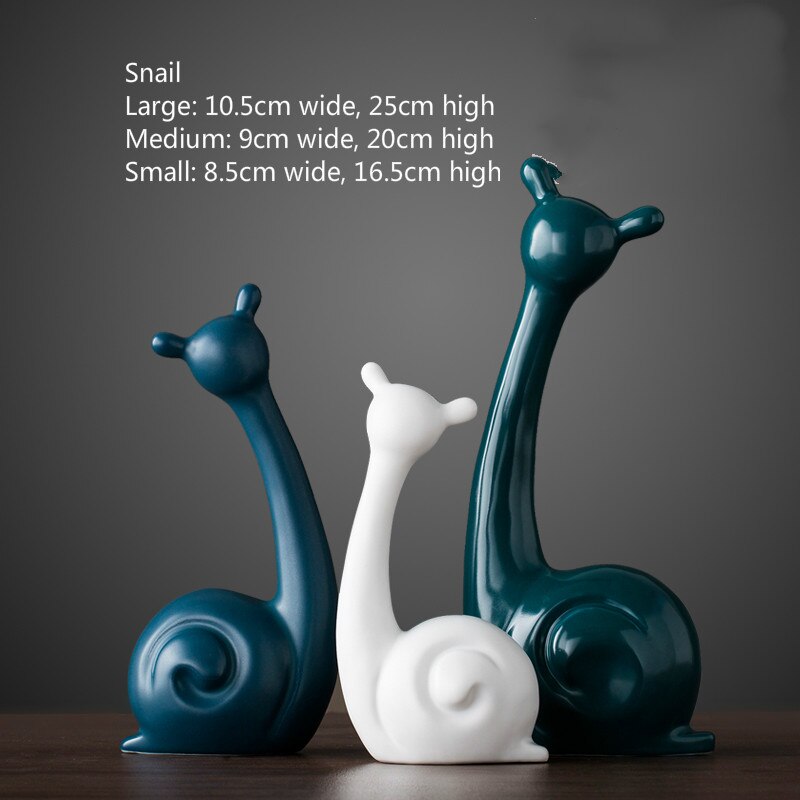 Ceramic Animal Figurines Home Decoration