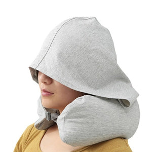 U-shape Hooded Travel Pillow