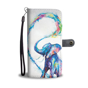 Colorful Elephant Wallet Phone Case