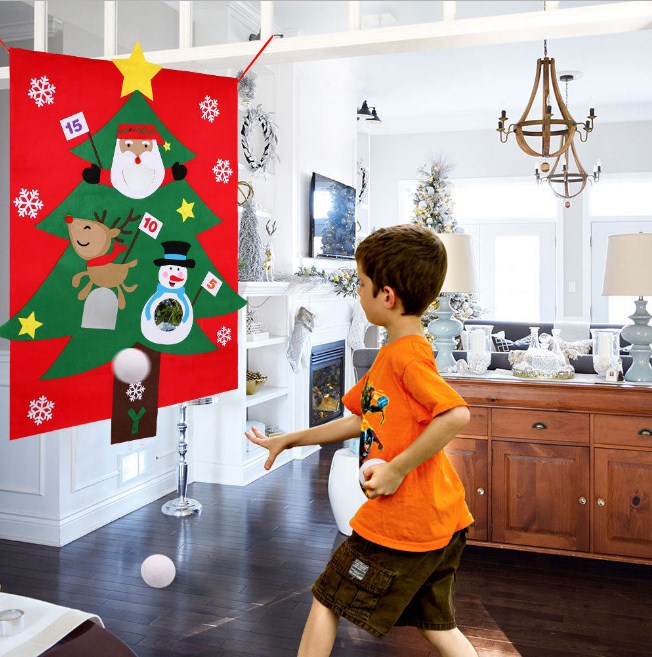 Hanging Toss Game Christmas Tree