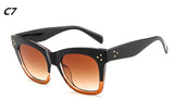 Luxury Rectangle Cat Eye Sunglasses