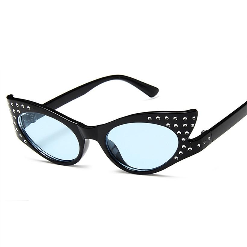 Trendy Rhinestone Cat Eye Sunglasses