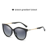 Luxury Rhinestone Accent Cat Eye Sunglasses