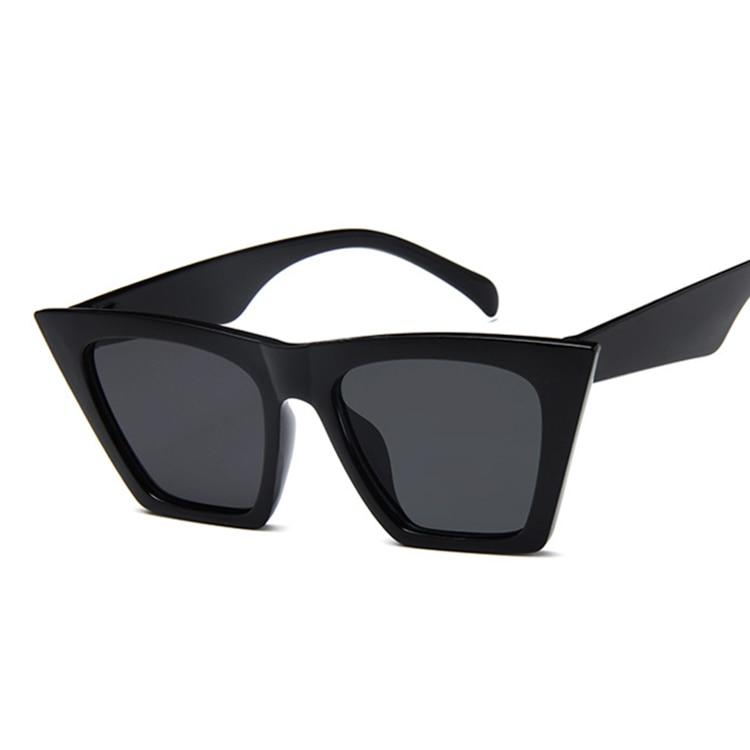 Sharp Oversized Cat Eye Luxury Sunglasses