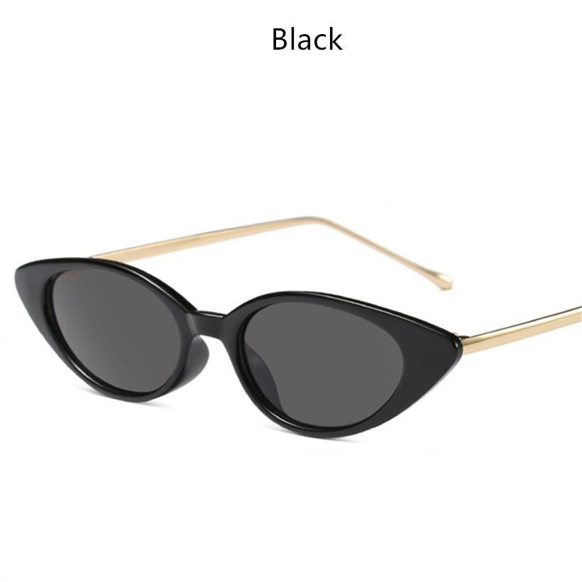 Designer Oval Metal Frame Cat Eye Sun Glasses