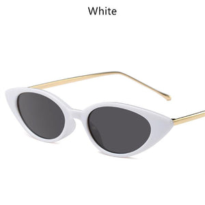 Designer Oval Metal Frame Cat Eye Sun Glasses