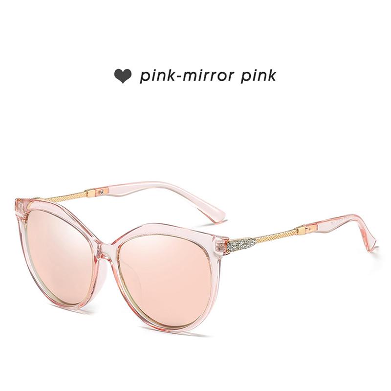 Luxury Rhinestone Accent Cat Eye Sunglasses