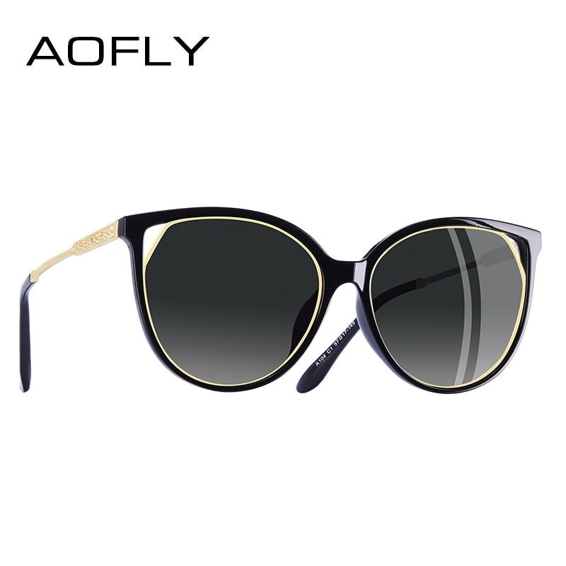 Elegant Rhinestone Temple Cat Eye Sunglasses