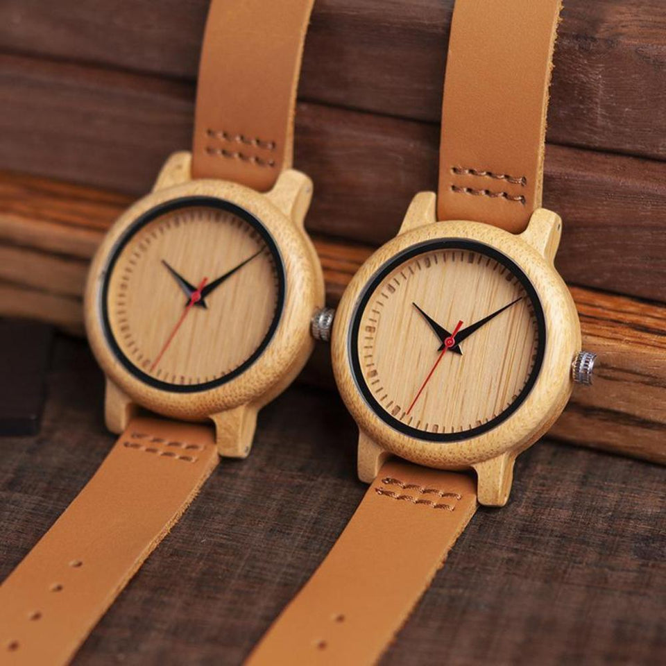 Love You More Than I Do for Girlfriend Wooden Watch