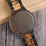 Believe in Yourself from Dad to Son Brown Wooden Watch
