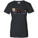 Calavera Cat / Sugar Skull T-shirt (Design 2)