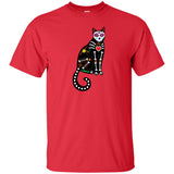 Calavera Cat / Sugar Skull T-shirt (Design 1)