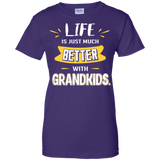 Life is just much better with Grandkids G200L Gildan Ladies' 100% Cotton T-Shirt