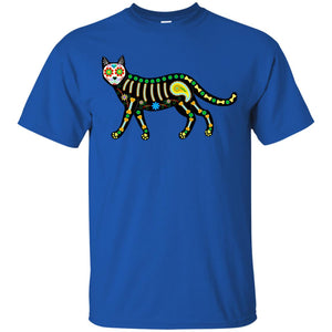 Calavera Cat / Sugar Skull T-shirt (Design 3)