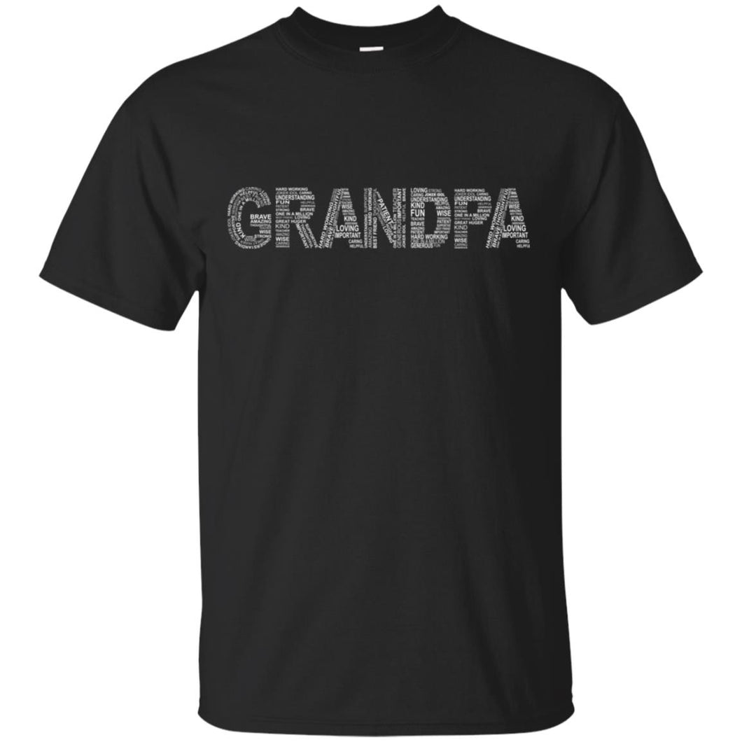Awesome Grandpa Typography T-Shirt
