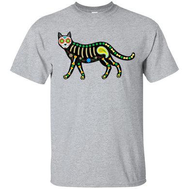 Calavera Cat / Sugar Skull T-shirt (Design 3)
