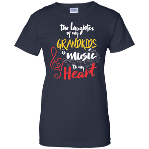 The laughter of my Grandkids is Music to my Heart - T-Shirt