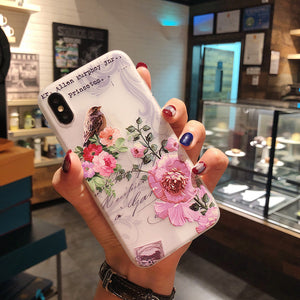 Floral Silicon Phone Case, Perfect As Gift This Christmas