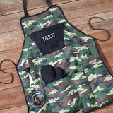 Deluxe Camouflage Grilling Apron Set