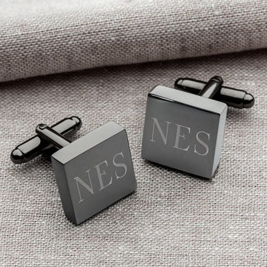 Gunmetal Square Cufflinks