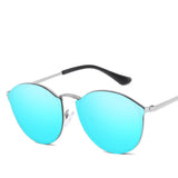 Luxury Round Sunglasses Women Brand Designer CatEye Retro Rimless Sunglass Mirror Sun Glasses Female 2021 Zonnebril Dames