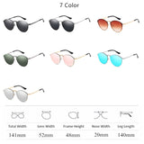 Luxury Round Sunglasses Women Brand Designer CatEye Retro Rimless Sunglass Mirror Sun Glasses Female 2021 Zonnebril Dames