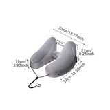 H-shape Inflatable Hooded Travel Pillow