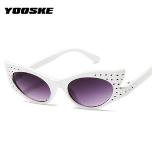 Trendy Rhinestone Cat Eye Sunglasses