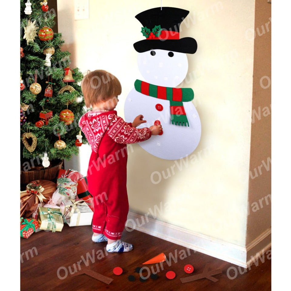 DIY Wall Hanging Christmas Snowman
