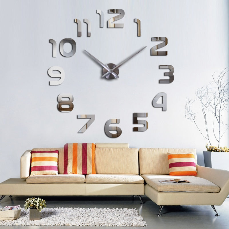 Large Acrylic 3d Wall Clock Design