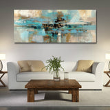 Abstract Long Canvas Painting ( Unframed)
