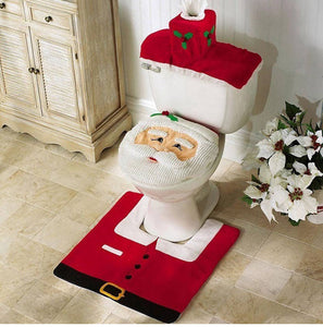 Santa Claus Christmas Bathroom Set