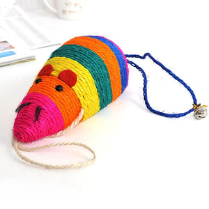 Sisal Mouse Cat Toys with Small Bell