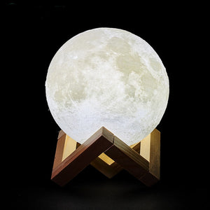 3D Rechargeable LED Moon Lamp