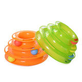 Three Layer Tower Tracks Disc Cat Pet Toy