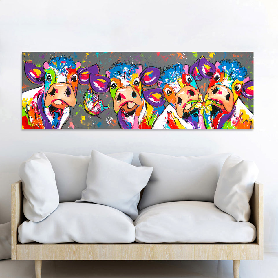Cow Canvas Painting (unframed)