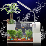 Aquarium Water Filter Oxygen Pump Automatic Watering 3 in 1 Water Purifier Device Accessories