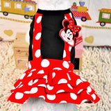 Polka Dots Mickey Mouse Dog Dresses/ Costume Sizes XXS-L