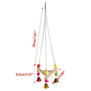 Bird Swing Cage Toy with Bells