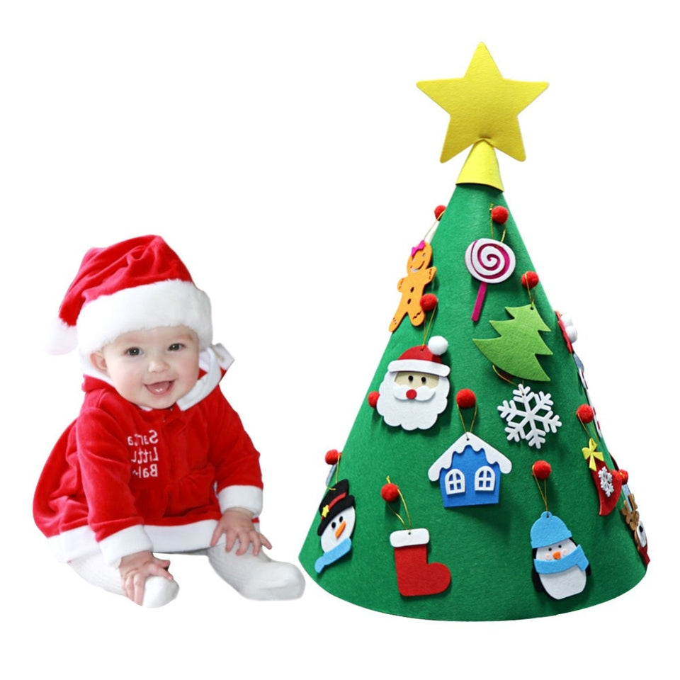 3D DIY Felt Toddler Christmas Tree
