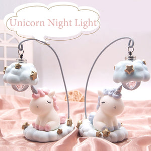 LED Cartoon Unicorn Night Light Lamp