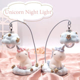 LED Cartoon Unicorn Night Light Lamp