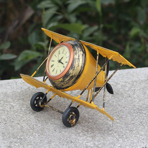 Vintage Metal Aircraft Clock